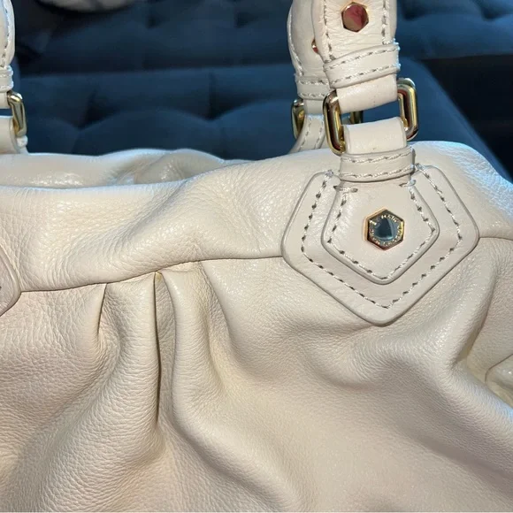 Marc Jacobs Classic Q Groovee Beige Leather Satchel Bag - Picture 10 of 16